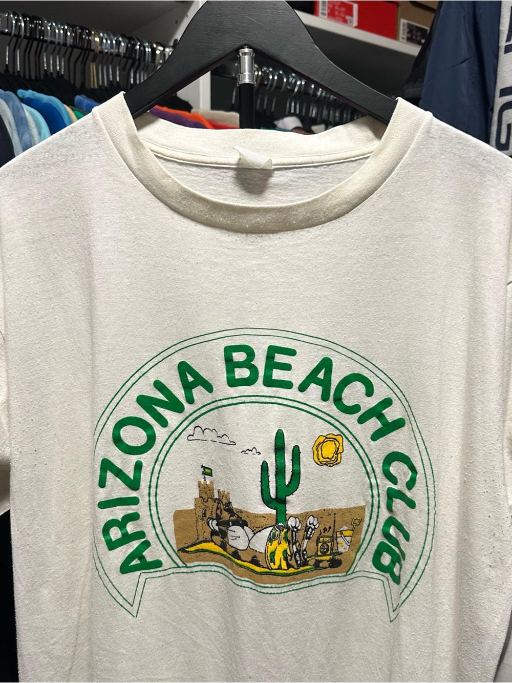 Vintage 90s Arizona Beach Single Stitch T-shirt Size Large